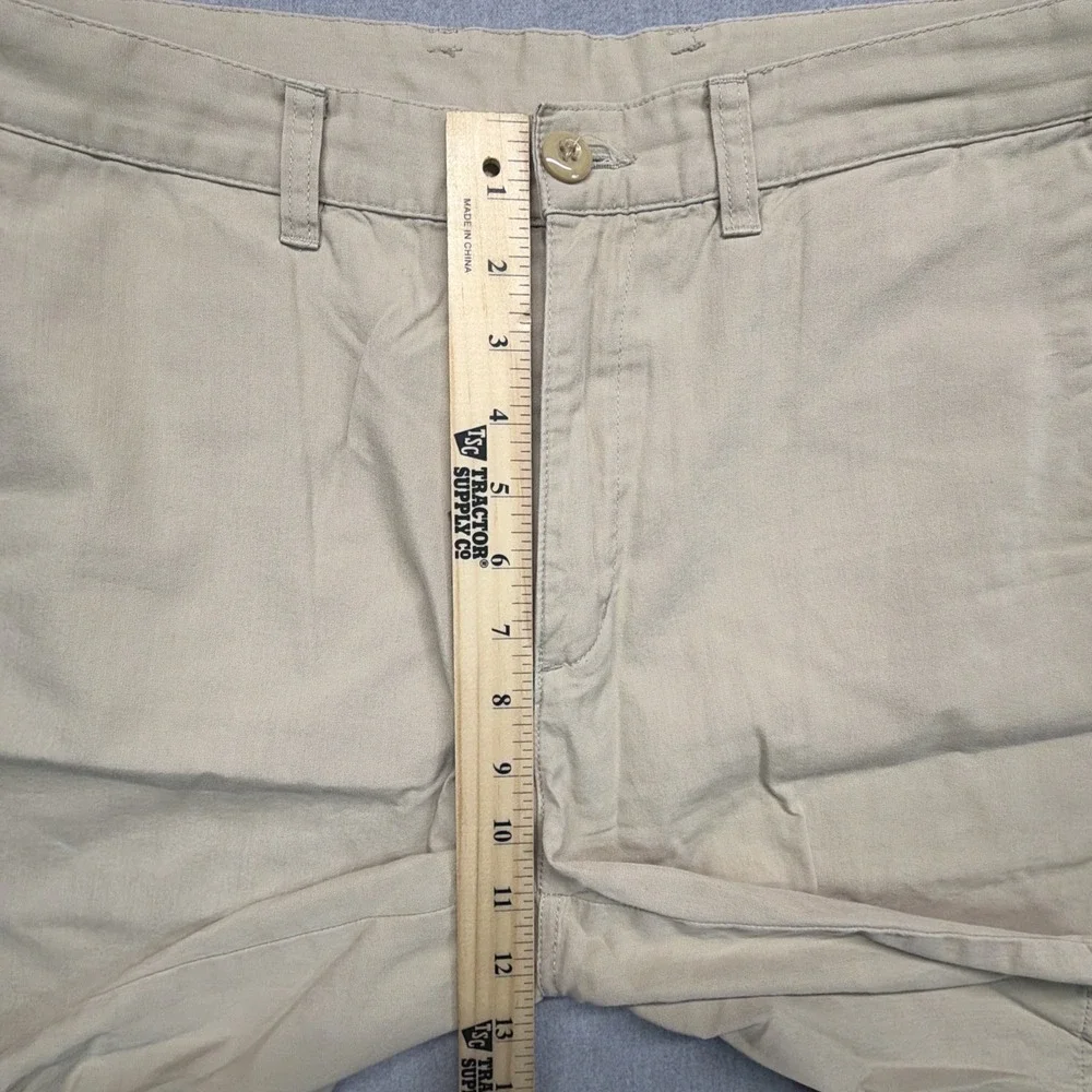 Patagonia Shorts Mens 34 Khaki Organic Cotton Chino Flat Front Casual Beige